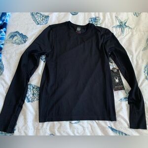 Spyder Active Long Sleeve Tee Black Size Small NWT
